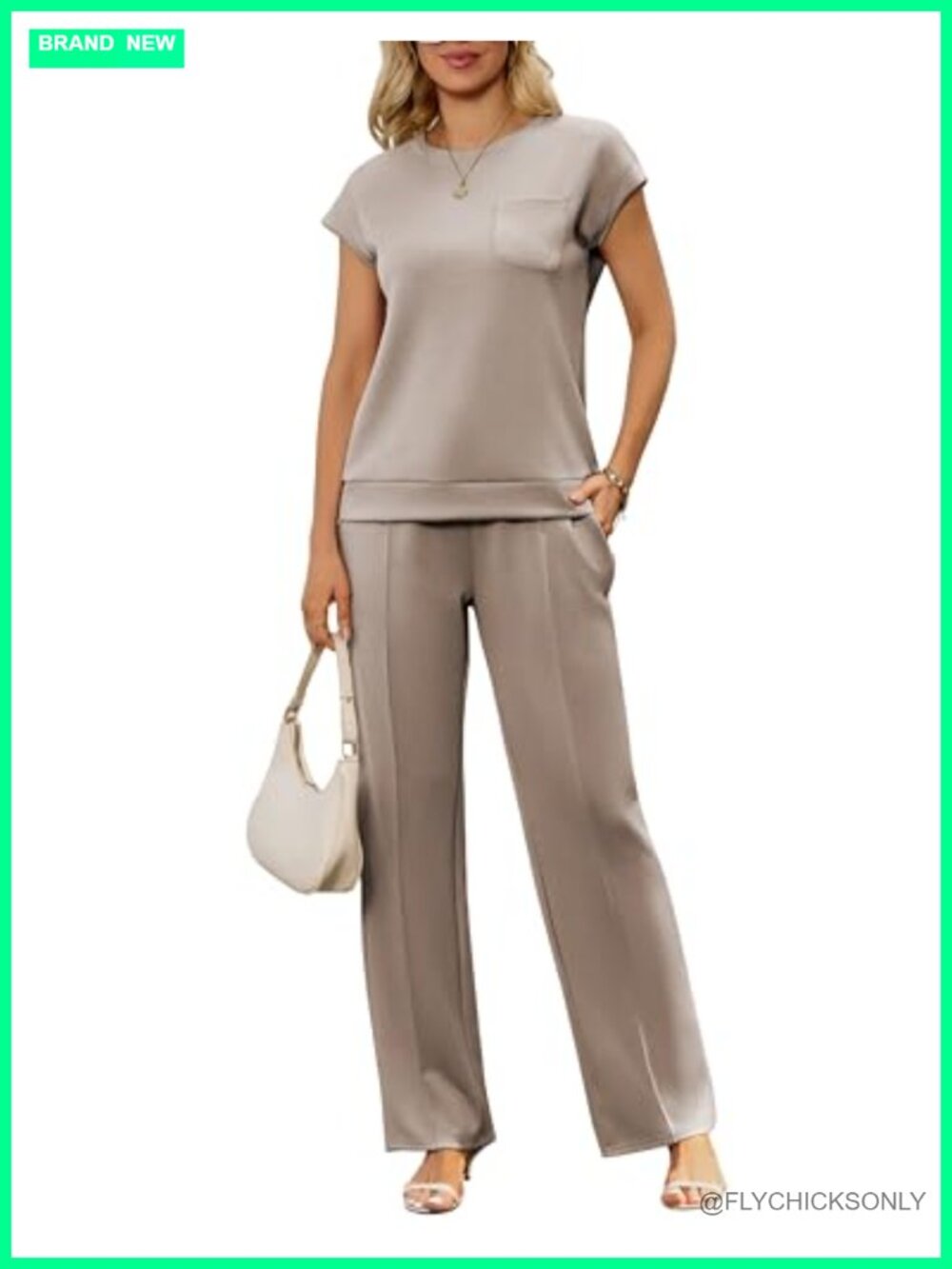 Women's 2 Piece Lounge Set Summer Casual Outfit - Picture 1 of 6